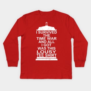 I SURVIVED THE TIME WAR Kids Long Sleeve T-Shirt